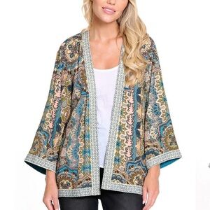 John Mark Multicolor Patterned Cardigan